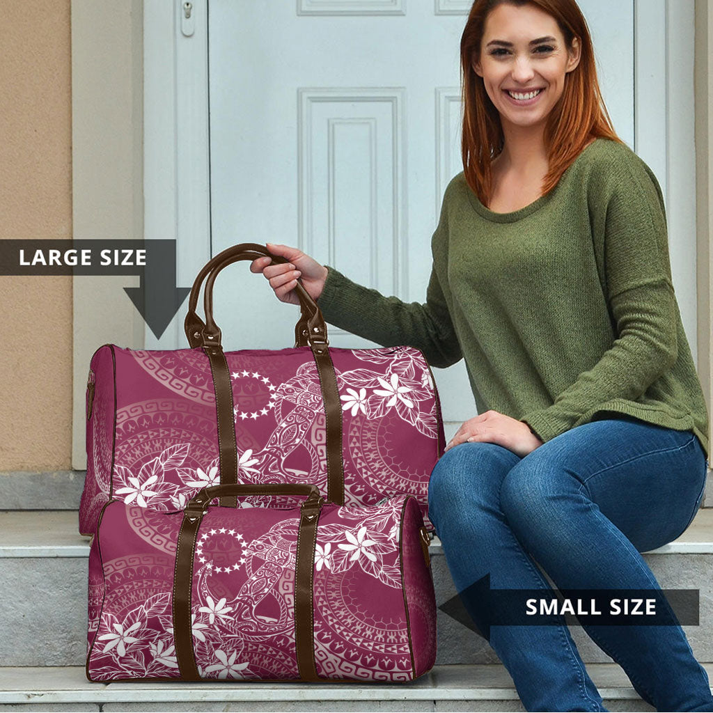 Maroon Kuki Airani Tapakau Travel Bag Tribal Anchor Mix Tiare LT7 - Polynesian Pride