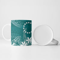 Teal Kuki Airani Tapakau Ceramic Mug Tribal Anchor Mix Tiare LT7 - Polynesian Pride