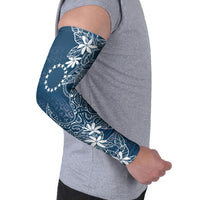 Navy Kuki Airani Tapakau Arm Sleeves Tribal Anchor Mix Tiare LT7 - Polynesian Pride