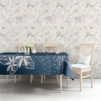 Navy Kuki Airani Tapakau Tablecloth Tribal Anchor Mix Tiare LT7 - Polynesian Pride