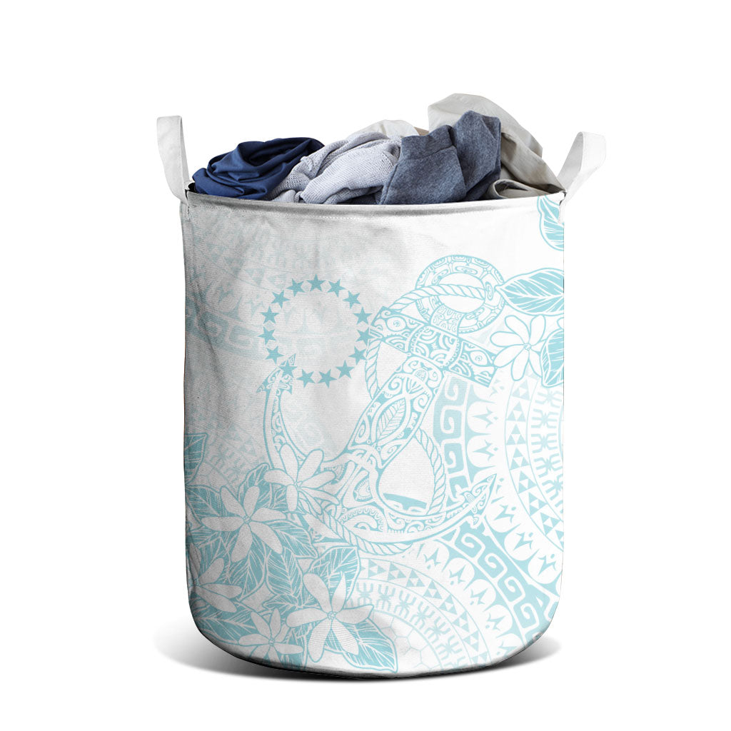 Turquoise Kuki Airani Tapakau Laundry Basket Tribal Anchor Mix Tiare LT7 - Polynesian Pride
