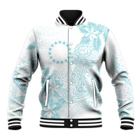 Turquoise Kuki Airani Tapakau Baseball Jacket Tribal Anchor Mix Tiare LT7 Unisex Turquoise - Polynesian Pride