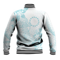 Turquoise Kuki Airani Tapakau Baseball Jacket Tribal Anchor Mix Tiare LT7 - Polynesian Pride