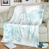 Turquoise Kuki Airani Tapakau Blanket Tribal Anchor Mix Tiare LT7 - Polynesian Pride