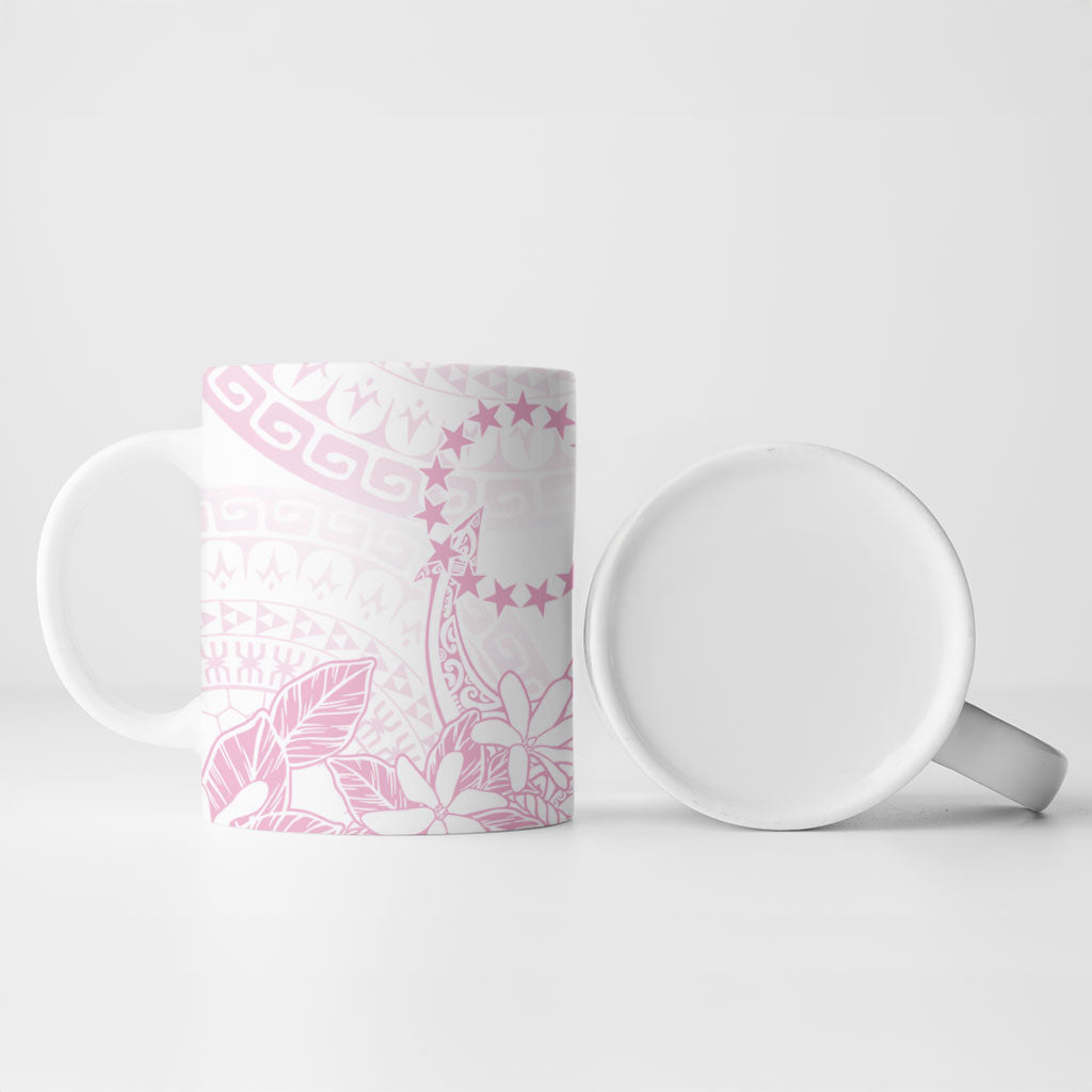 Candy Pink Kuki Airani Tapakau Ceramic Mug Tribal Anchor Mix Tiare LT7 - Polynesian Pride