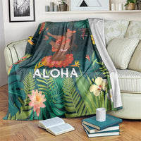 Hawaii Hula Girl Vintage Blanket Tropical Forest LT7 Colorful - Polynesian Pride