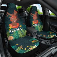 Hawaii Hula Girl Vintage Car Seat Cover Tropical Forest LT7 One Size Colorful - Polynesian Pride