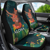 Hawaii Hula Girl Vintage Car Seat Cover Tropical Forest LT7 - Polynesian Pride
