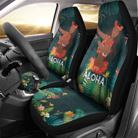 Hawaii Hula Girl Vintage Car Seat Cover Tropical Forest LT7 - Polynesian Pride