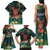 Hawaii Hula Girl Vintage Family Matching Tank Maxi Dress and Hawaiian Shirt Tropical Forest