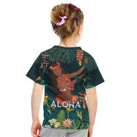 Hawaii Hula Girl Vintage Kid T Shirt Tropical Forest LT7 - Polynesian Pride