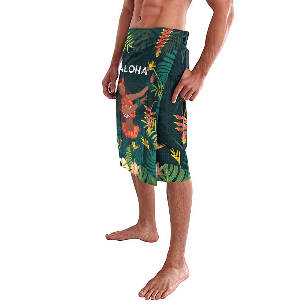 Hawaii Hula Girl Vintage Lavalava Tropical Forest LT7 - Polynesian Pride