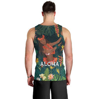 Hawaii Hula Girl Vintage Men Tank Top Tropical Forest LT7 - Polynesian Pride