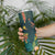 Hawaii Hula Girl Vintage Skinny Tumbler Tropical Forest