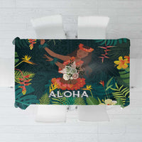 Hawaii Hula Girl Vintage Tablecloth Tropical Forest LT7 Colorful - Polynesian Pride