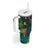 Hawaii Hula Girl Vintage Tumbler With Handle Tropical Forest