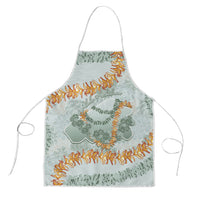 Hawaii Kaho'olawe Island Flowers Lei Apron Silver Hinahina Kū Kahakai LT7 Silver - Polynesian Pride