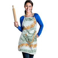 Hawaii Kaho'olawe Island Flowers Lei Apron Silver Hinahina Kū Kahakai LT7 - Polynesian Pride