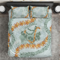 Hawaii Kaho'olawe Island Flowers Lei Bedding Set Silver Hinahina Kū Kahakai LT7 Silver - Polynesian Pride