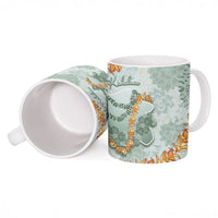 Hawaii Kaho'olawe Island Flowers Lei Ceramic Mug Silver Hinahina Kū Kahakai LT7 - Polynesian Pride