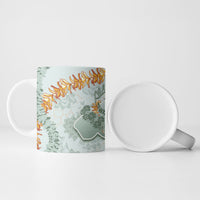 Hawaii Kaho'olawe Island Flowers Lei Ceramic Mug Silver Hinahina Kū Kahakai LT7 - Polynesian Pride