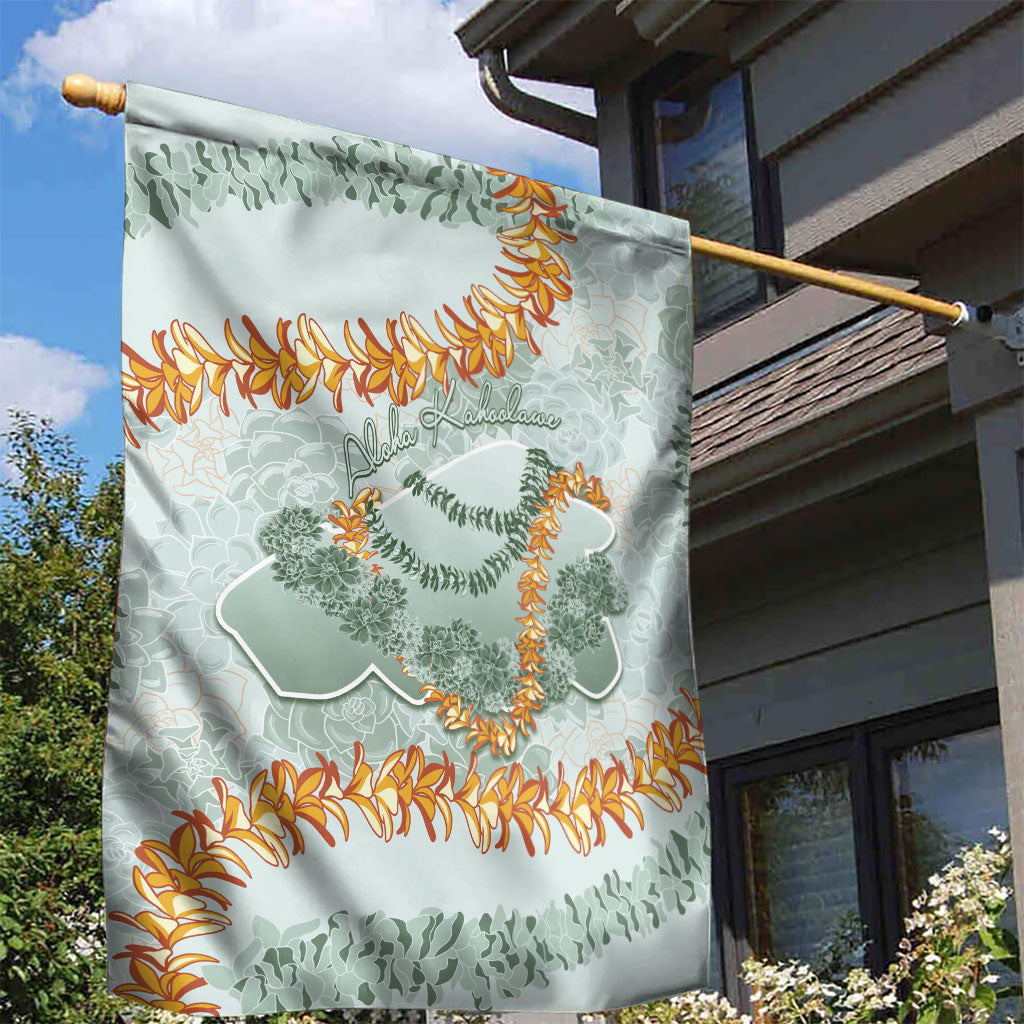 Hawaii Kaho'olawe Island Flowers Lei Garden Flag Silver Hinahina Kū Kahakai LT7 - Polynesian Pride
