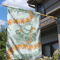 Hawaii Kaho'olawe Island Flowers Lei Garden Flag Silver Hinahina Kū Kahakai LT7 - Polynesian Pride