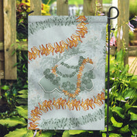 Hawaii Kaho'olawe Island Flowers Lei Garden Flag Silver Hinahina Kū Kahakai LT7 Garden Flag Silver - Polynesian Pride