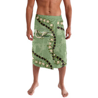 Hawaii Molokai Island Flowers Lei Lavalava Kukui Nut Mossy Green LT7 Moss Green - Polynesian Pride