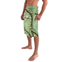 Hawaii Molokai Island Flowers Lei Lavalava Kukui Nut Mossy Green LT7 - Polynesian Pride