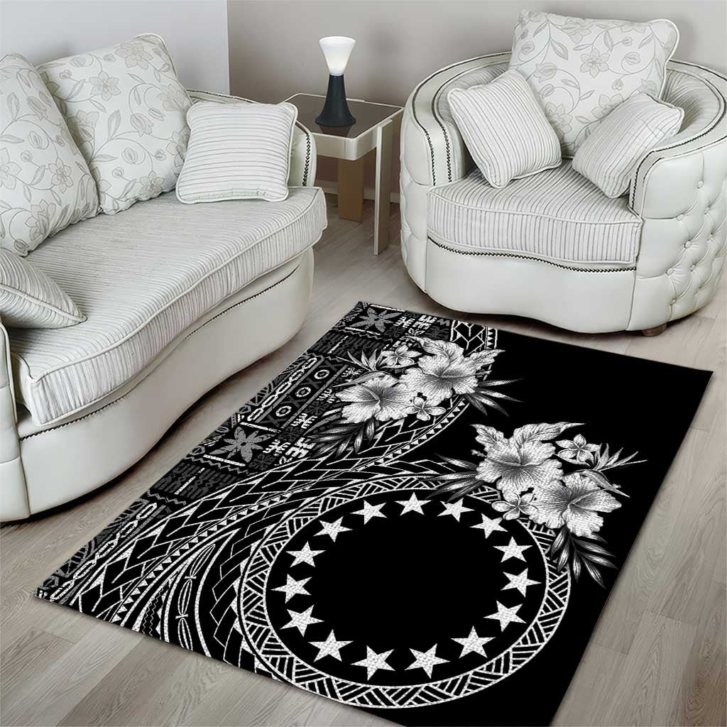 Kia Orana Cook Islands Area Rug Tiare and Stars LT7 - Polynesian Pride