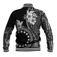 Kia Orana Cook Islands Baseball Jacket Tiare and Stars LT7 - Polynesian Pride