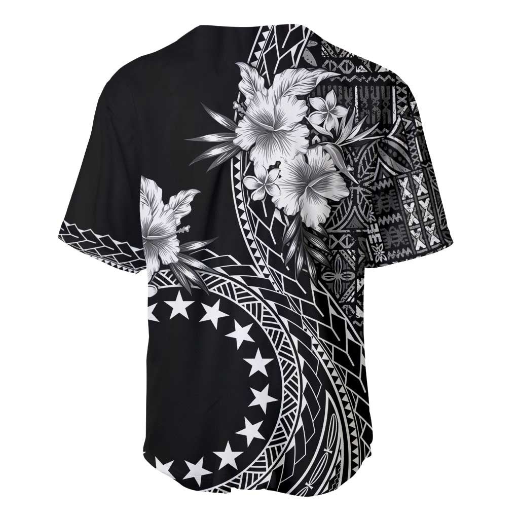 Kia Orana Cook Islands Baseball Jersey Tiare and Stars LT7 - Polynesian Pride