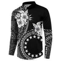 Kia Orana Cook Islands Button Sweatshirt Tiare and Stars LT7 - Polynesian Pride
