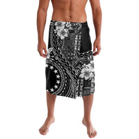 Kia Orana Cook Islands Lavalava Tiare and Stars LT7 Black - Polynesian Pride