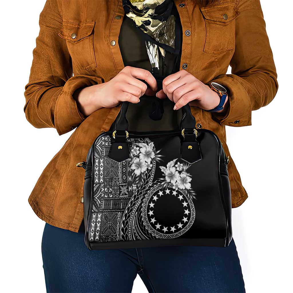Kia Orana Cook Islands Shoulder Handbag Tiare and Stars LT7 - Polynesian Pride
