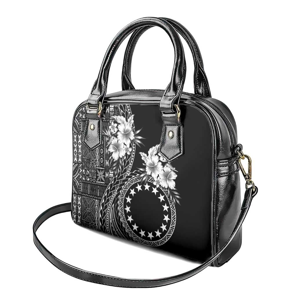 Kia Orana Cook Islands Shoulder Handbag Tiare and Stars LT7 - Polynesian Pride