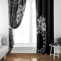 Kia Orana Cook Islands Window Curtain Tiare and Stars LT7 - Polynesian Pride