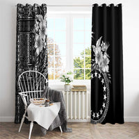 Kia Orana Cook Islands Window Curtain Tiare and Stars LT7 - Polynesian Pride