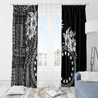 Kia Orana Cook Islands Window Curtain Tiare and Stars LT7 - Polynesian Pride
