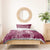 Kia Orana Cook Islands Bedding Set Tiare and Stars - Maroon