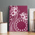 Kia Orana Cook Islands Canvas Wall Art Tiare and Stars - Maroon