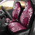 Kia Orana Cook Islands Car Seat Cover Tiare and Stars - Maroon