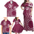 Kia Orana Cook Islands Family Matching Off Shoulder Maxi Dress and Hawaiian Shirt Tiare and Stars - Maroon