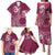 Kia Orana Cook Islands Family Matching Puletasi and Hawaiian Shirt Tiare and Stars - Maroon