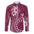 Kia Orana Cook Islands Family Matching Puletasi and Hawaiian Shirt Tiare and Stars - Maroon