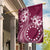 Kia Orana Cook Islands Garden Flag Tiare and Stars - Maroon