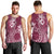 Kia Orana Cook Islands Men Tank Top Tiare and Stars - Maroon