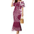 Kia Orana Cook Islands Mermaid Dress Tiare and Stars - Maroon