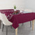 Kia Orana Cook Islands Tablecloth Tiare and Stars - Maroon